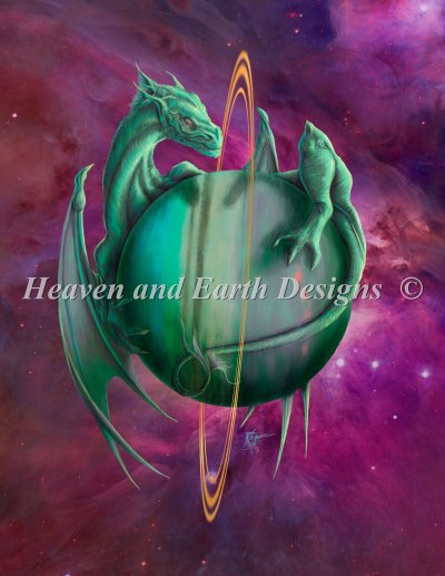 Diamond Painting Canvas - Mini Uranus Dragon - Click Image to Close